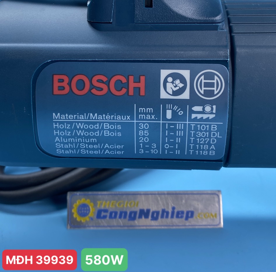 Máy cưa lọng 580W BOSCH GST 80 PBE , đường kính lưỡi 80mm 