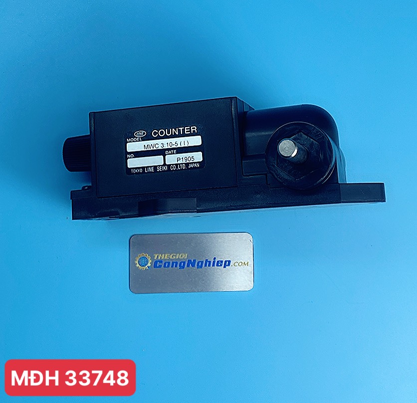 Bộ đếm chiều dài hệ Yard Line-Seiki MWC 3:10-5 (I) YP, dải đo 0.1 - 9999.9y, cùng chiều kim đồng hồ