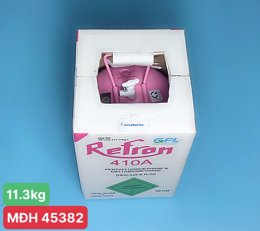 Gas lạnh điều hòa R410A Refron Ấn Độ, bình 11.3kg