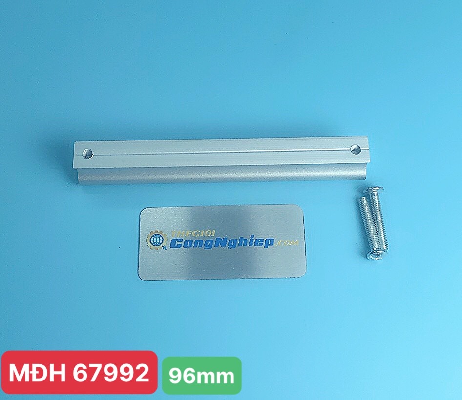 Tay nắm cửa tủ nhôm, kích thước lỗ vít 96mm