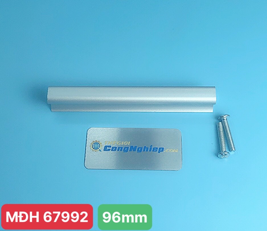 Tay nắm cửa tủ nhôm, kích thước lỗ vít 96mm