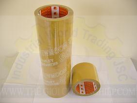 Cuộn băng keo vàng đục dán thùng, bản rộng 1.2cm x 100yard