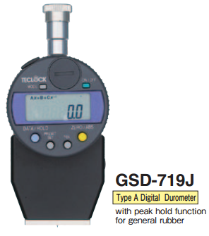 Đồng hồ điện tử đo độ cứng cao su Type Teclock A GSD-719J