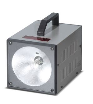 Máy đo tốc độ vòng quay kiểu đèn chớp 20W AC110V-220V POKAI PK-DS-170, Dải độ sáng trong 150~6000FPM (RPM), kích thước 190x120x130 mm