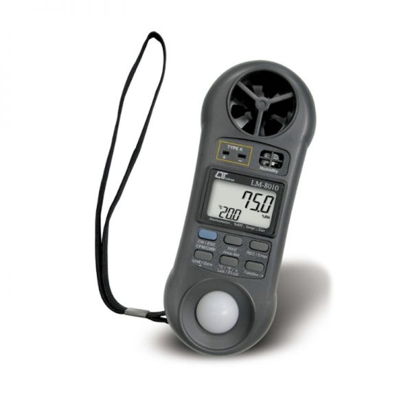 Máy đo nhiệt độ, tốc độ gió, ánh sáng, độ ẩm LUTRON LM-8010
