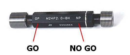 Dưỡng kiểm ren dạng trụ M10x1.25 6H GPNP, gồm 2 đầu GO & NO GO, tiêu chuẩn ISO thương hiệu Sokuhansha ( giao ngẫu nhiên SHS hoặc JPG )