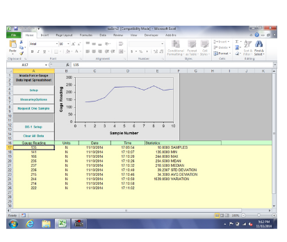 Phần mềm thu dữ liệu Imada SW-1X