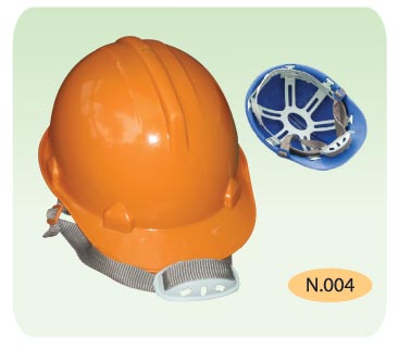 Mũ bảo hộ nhựa khóa cài Bảo Bình N.004, màu cam