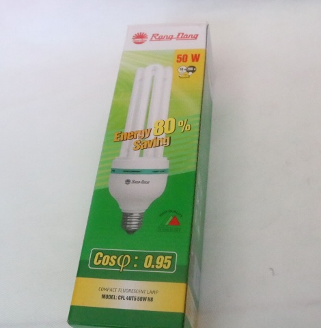 Bóng đèn huỳnh quang compact Rạng Đông CFL 4UT5 50W H8