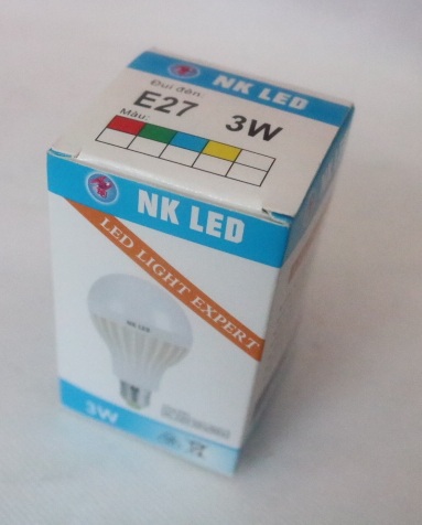 Bóng đèn led nhựa NK HONG-UNG E27- 3W