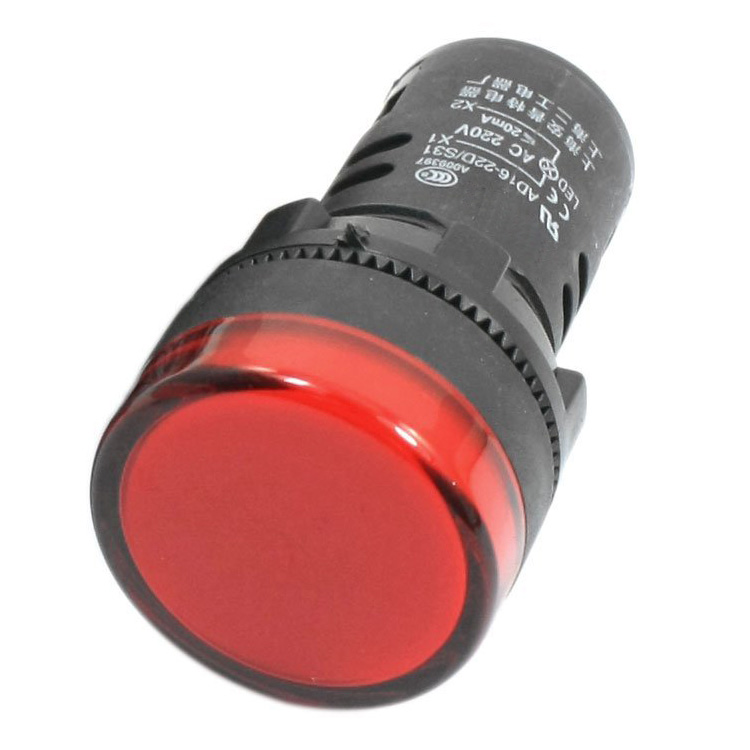 Đèn báo phi 22 24VDC APT AD16-22DS (màu đỏ)