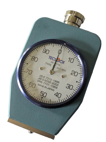 Đồng hồ đo độ cứng cao su Type C Teclock GS-751G, Có chức năng Peak Pointer