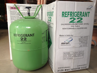 Gas lạnh điều hòa R22 Refrigerant Ấn Độ, bình 22.7kg