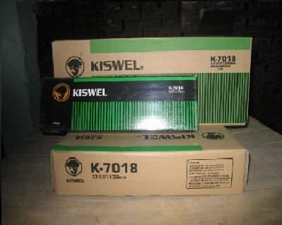 Que hàn sắt chịu lực 2.6mm Kiswel K-7018, kích thước 2.6x350mm, 1 hộp 5kg