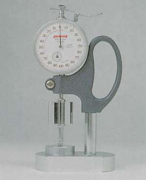Đồng hồ đo độ dày Peacock FFG-12, dải đo 10mm kèm chân đế 