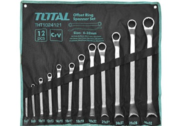 Bộ cờ lê hai đầu vòng Total tools THT1024121, 12 chi tiết 6-32mm 