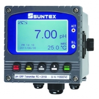 Bộ điều khiển PH Suntex PC-3110, dải đo -2.00~16.00 pH gồm màn hình 2 relay, đầu dò pH  WTW , giá đỡ và hộp nối