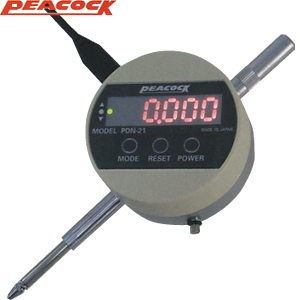 Đồng hồ so điện Peacock PDN-21 dải đo 20mm, độ phân giải 0.01mm và 0.001mm, độ nhạy 1000mm/s