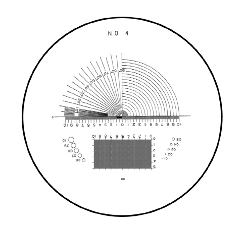 Mặt kính có thước đo PEAK 10x-No.4 cho kính lúp 10X