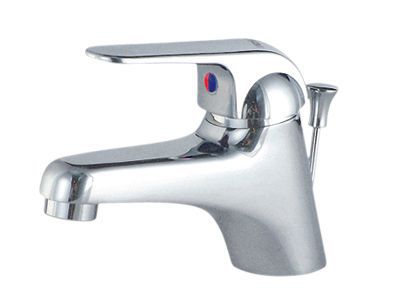 Vòi lavabo Inax  nóng lạnh inox 703