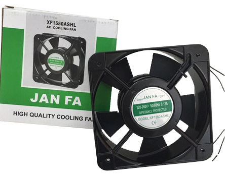 Quạt tản nhiệt Janfa XF1550ASHL, kích thước 150x150x50mm, điện áp AC 220/240V