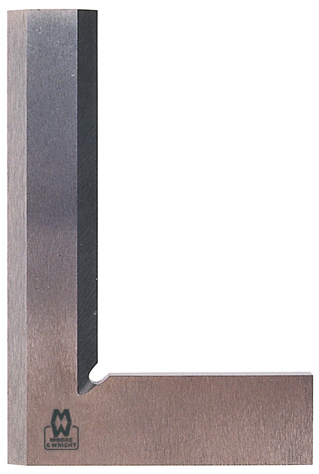Thước đo góc vuông Moore and wright MW910-04, kích thước 100 x 70mm Chất liệu hợp kim thép