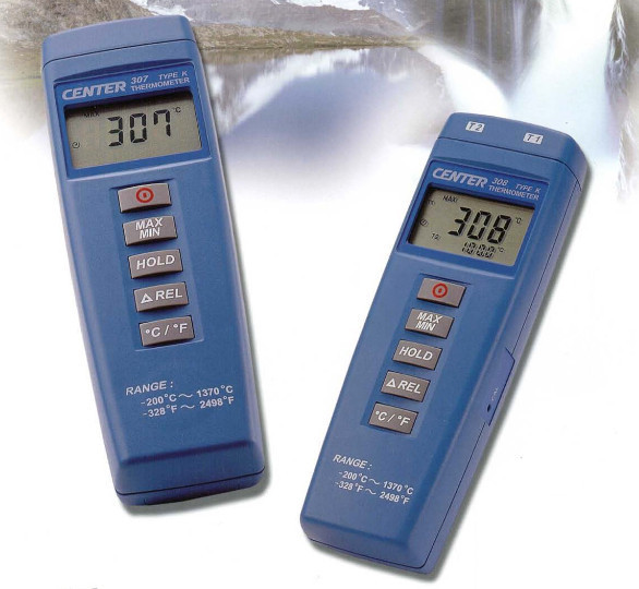 Thiết bị đo nhiệt độ Center 307, dải đo -200 ~ 1370 ° C