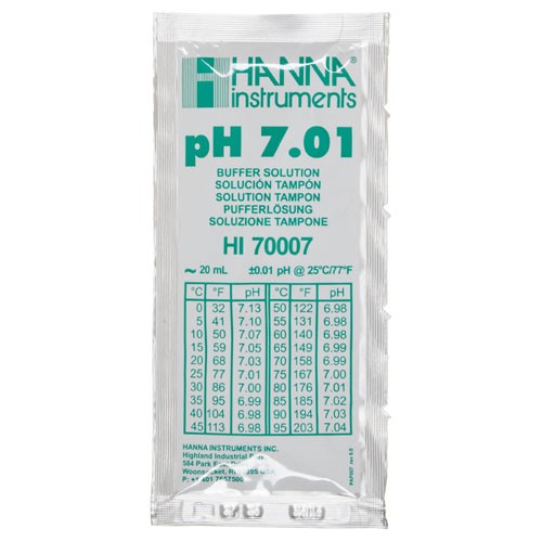 Gói dung dịch hiệu chỉnh pH 7.01  Hanna  HI70007P