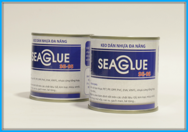 Keo dán nhựa đa năng Seaglue SG-95 trong suốt, hộp 300g