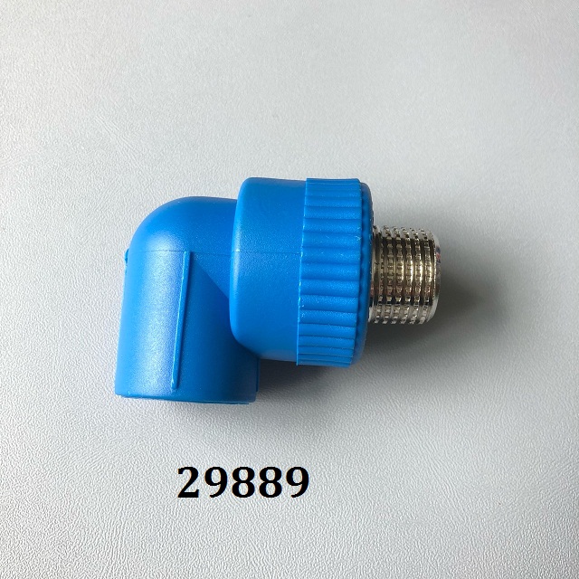 Co 90⁰ Ren Ngoài PPR Φ20 x 1/2 inch, áp suất 20 Bar