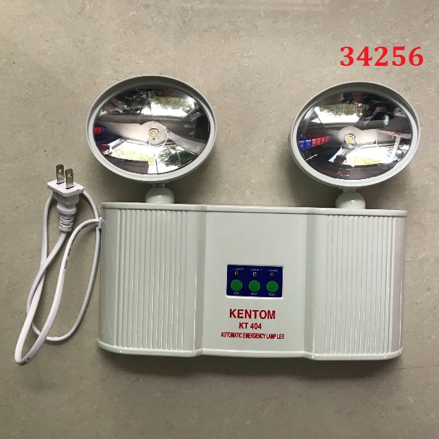 Đèn sạc xách tay/treo tường khẩn cấp KENTOM KT 404,  (3.2V 3W)X2 LED