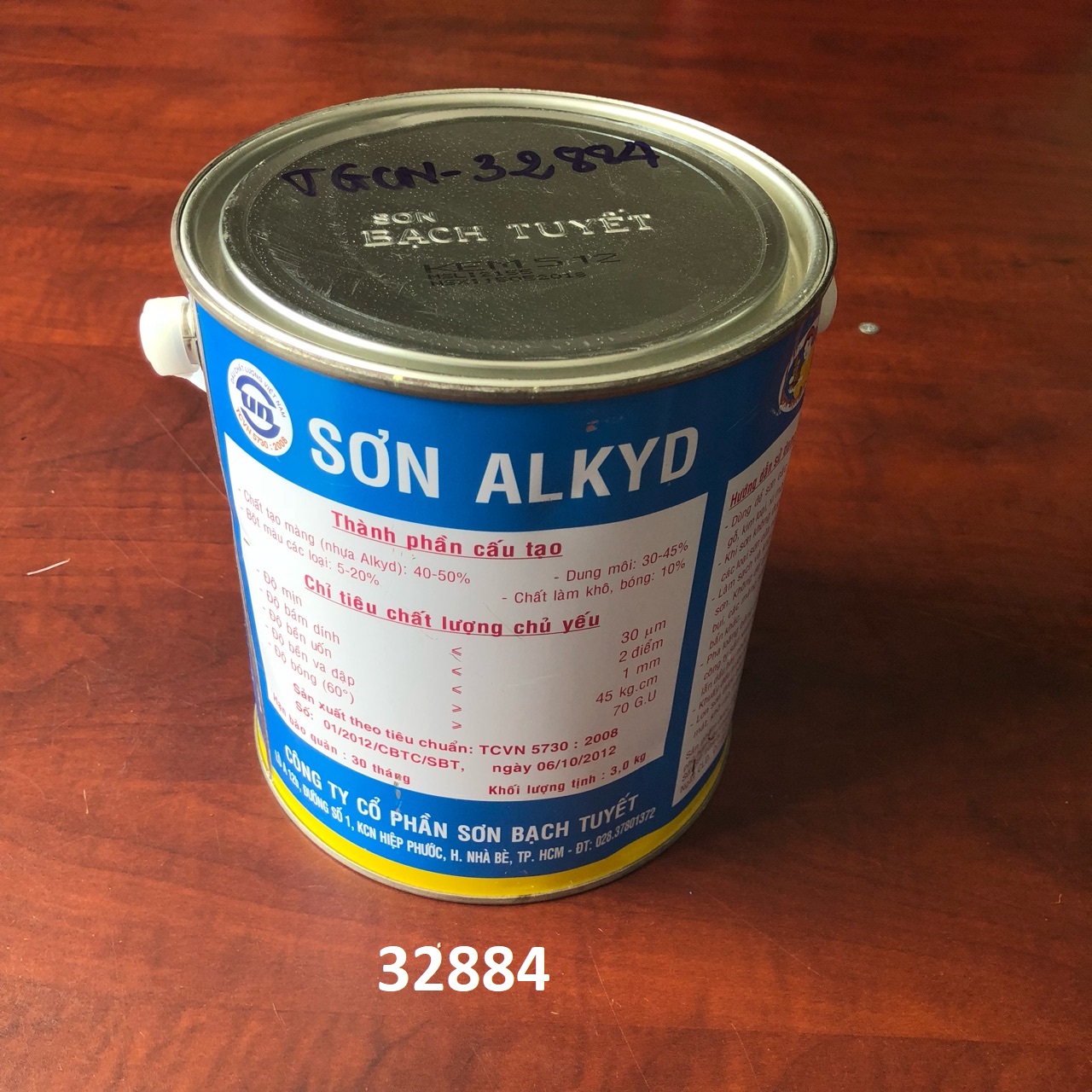 Sơn phủ alkyd (bóng) màu kem