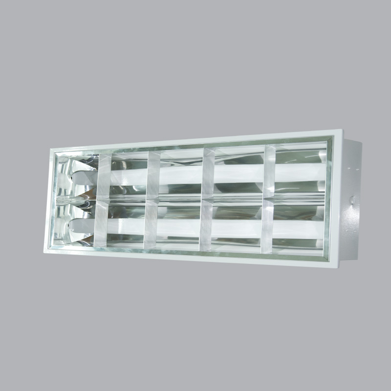 Bộ máng đèn xương cá led tube 2 bóng ánh sáng trắng MPE MATL-210T