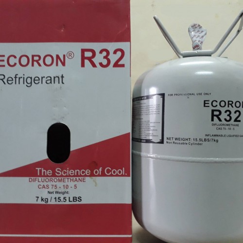 Gas lạnh điều hòa R32 Ecoron Trung Quốc, bình 3kg