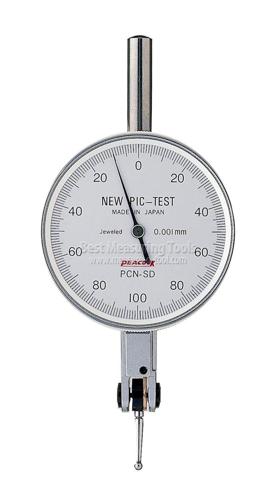 Đồng hồ so chân gập peacock PCN-SD, dải đo 0-0.2mm, độ chính xác 3µm, độ phân dải 0.001mm