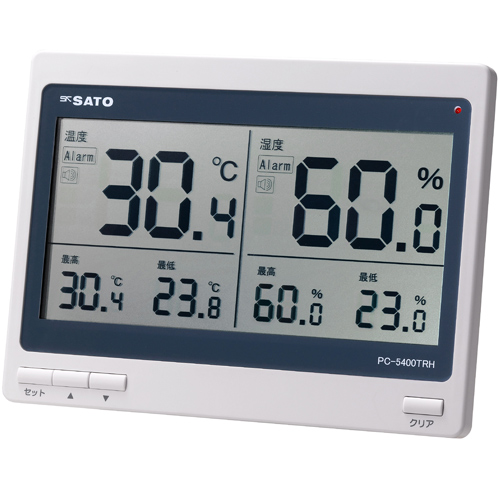 Nhiệt ẩm kế để bàn SK-Sato PC-5400TRH, dải đo nhiệt độ 0 ~ 50 ℃, dải đo độ ẩm  20 ~ 95% rh