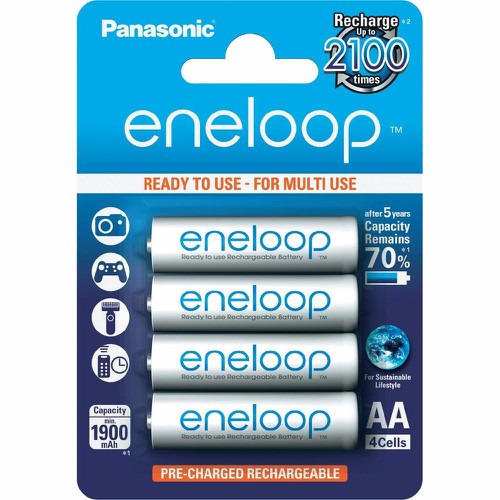 Pin sạc AA Panasonic Eneloop 1900mAh , vỉ 4 viên