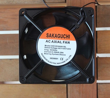 Quạt tản nhiệt Sakaguchi GH12038HA1SL, kích thước 120x120x38mm điện áp AC 110/120V
