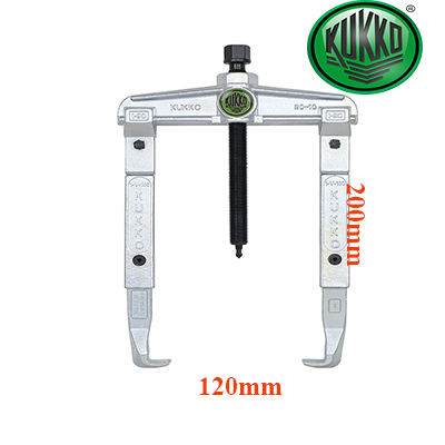 Cảo hai chấu nối chân KUKKO 20-10-2 độ mở 120mm