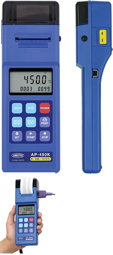Thiết bị đo nhiệt độ có tích hợp máy in Anritsu AP-400K, -200 ~ 1370°C