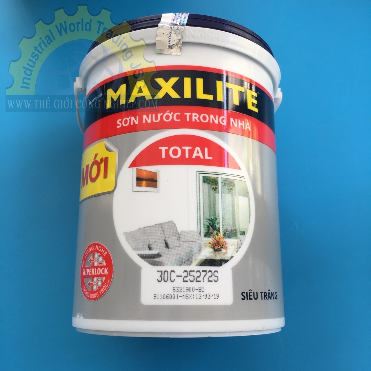 Sơn nội thất trắng trần Maxilite A901 25272S thùng 5L
