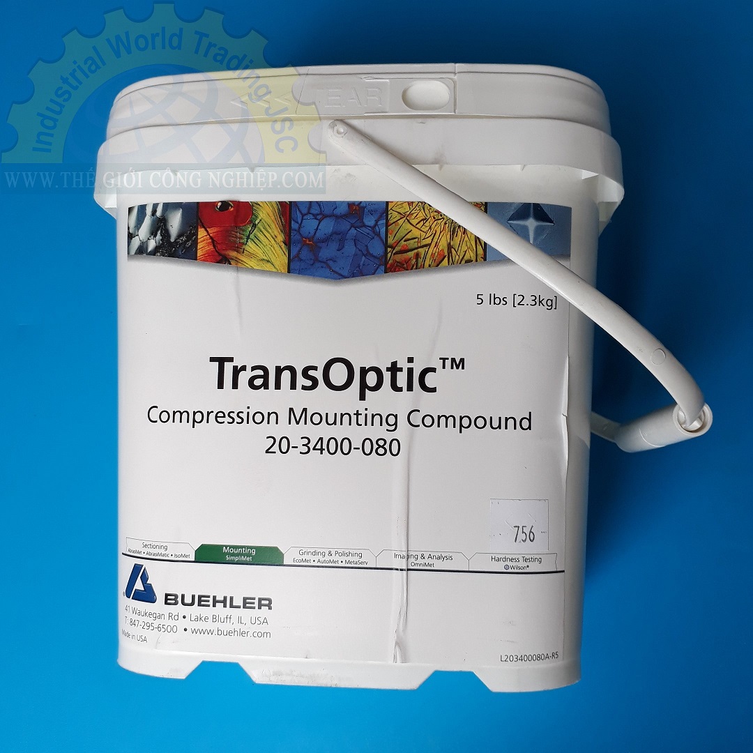 Nhựa Acrylic đúc mẫu nóng trong suốt TransOptic Buehler 20-3400-080, 2,3kg