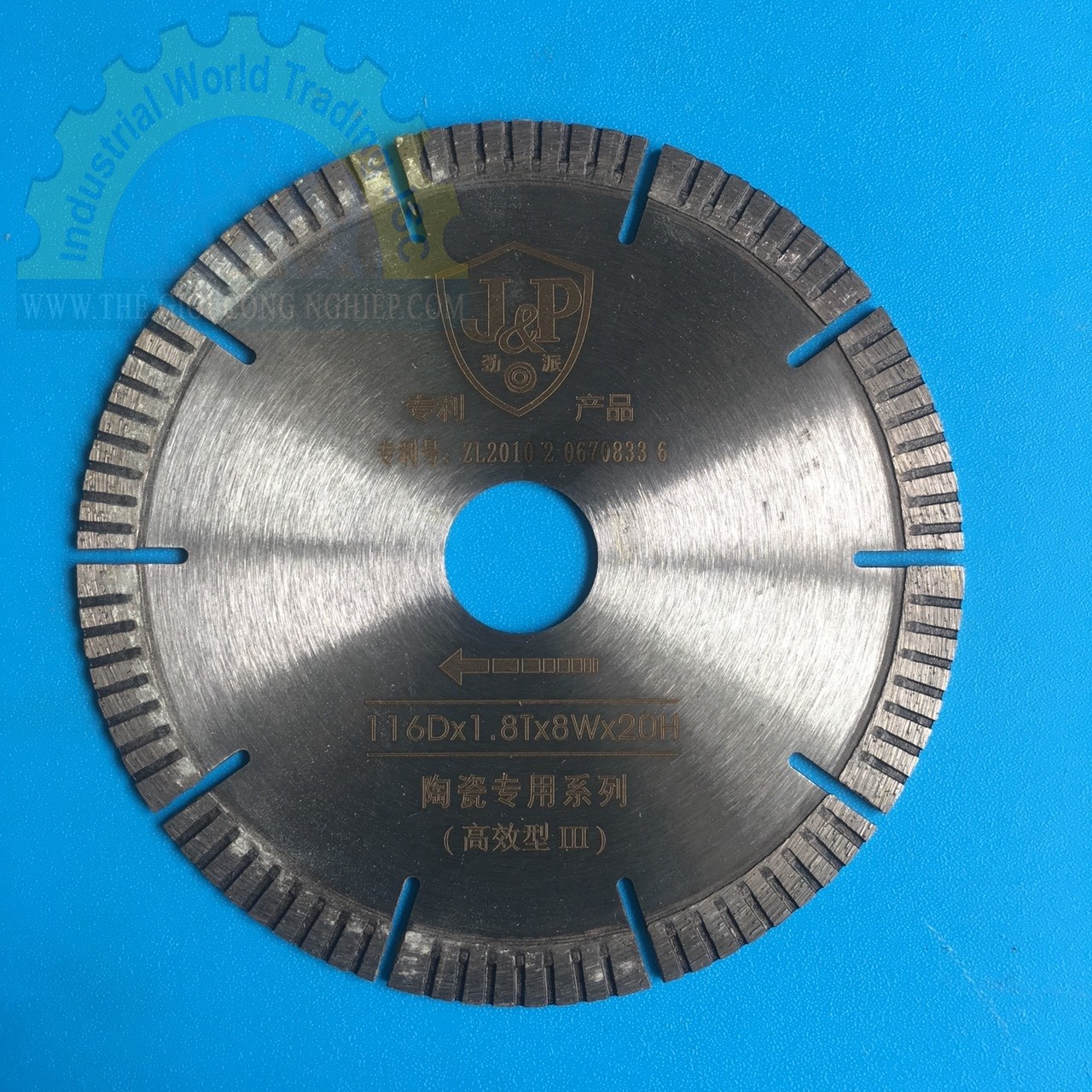 Lưỡi cắt gạch 116, J&P 116x20x1.8 mm