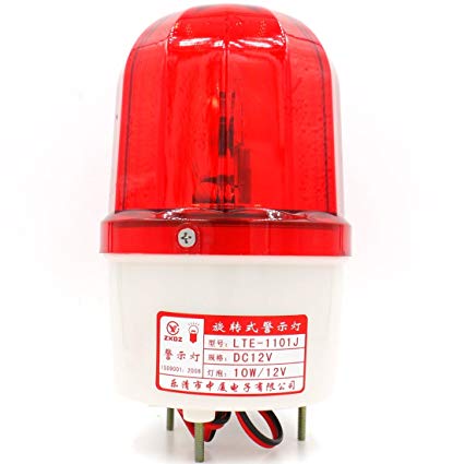 Đèn báo động có còi màu đỏ 220V, 10W LTE-1101J-R 220VAC