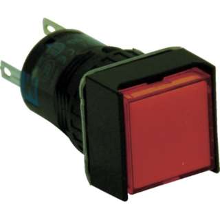 Nút nhấn có đèn loại vuông IDEC AL6Q-A14RC, màu đỏ 24VDC