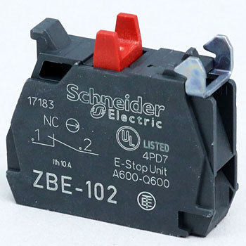 Nút nhấn 1.2 A 600 V AC-15 Schneider ZBE-102