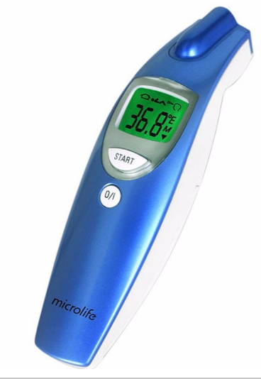 Nhiệt kế điện tử đo trán Microlife FR1DZ1, dải đo 34 – 42.2 độ C