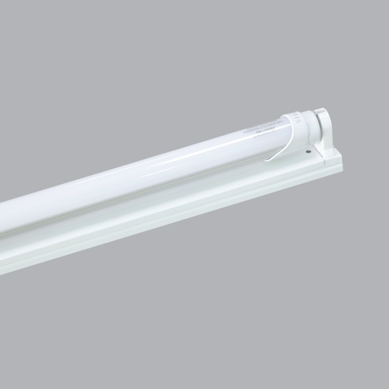 Bộ máng đèn batten led tube siêu mỏng nhôm t8 20w bóng đơn 1.2m  ánh sáng trắng MPE MLT-120T