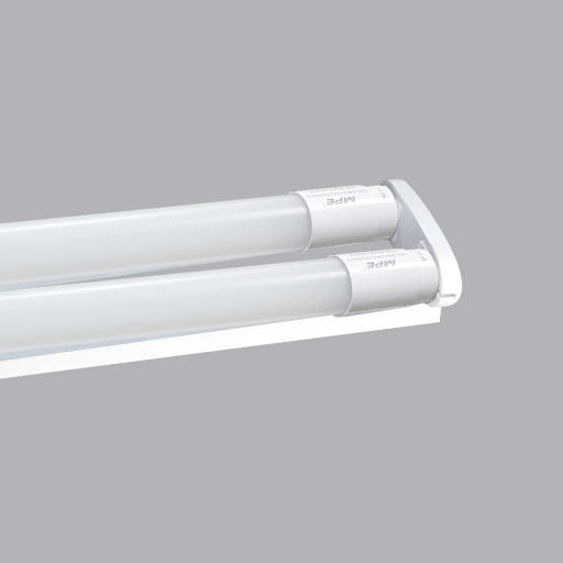 Bộ máng led tube đôi thủy tinh 9w, ánh sáng vàng 0.6m MPE MGT-210V