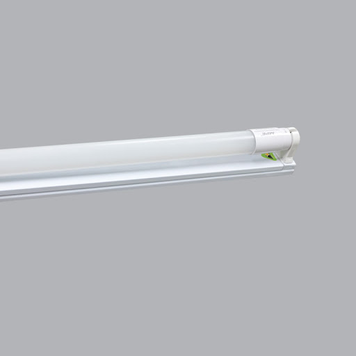 Bộ máng led tube đơn thủy tinh 18w, ánh sáng vàng 1.2m MPE MGT-120V